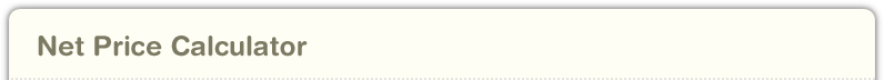Net Price Calculator